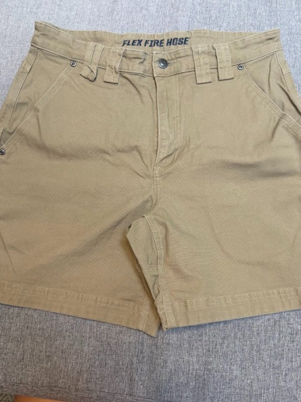 Men's Duluth Flex Fire Hose 6" Cargo Shorts, Size 34